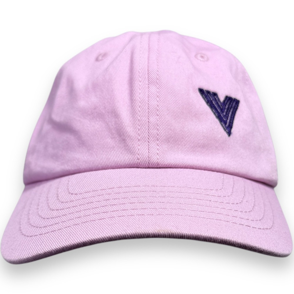 DALIX H-201 Light Pink Embroidery V Dad Hat Baseball Cap Mens Adjustable